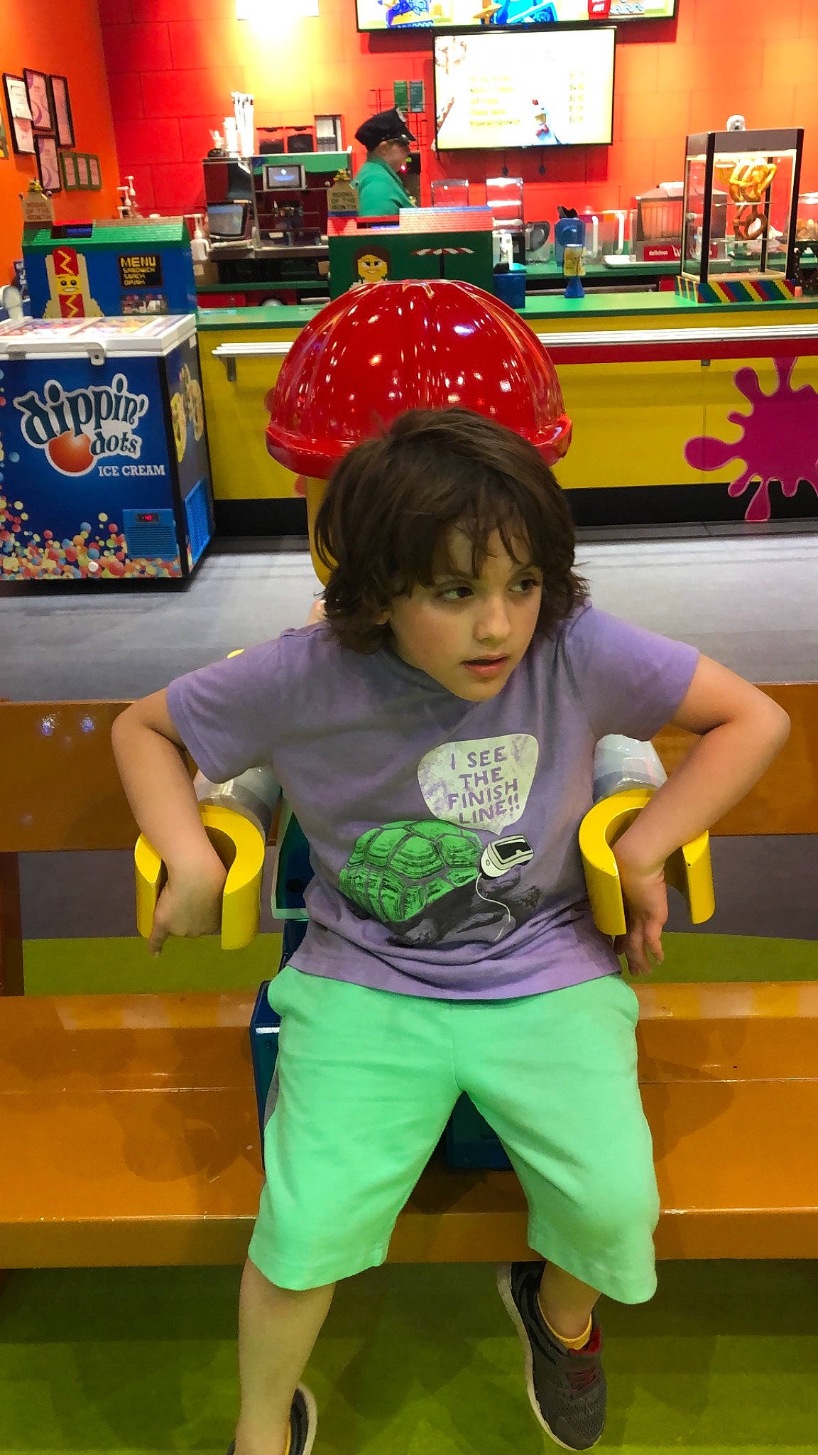 Hamza is registered to the contest to win money with this photo: child, fun, headwear, person, play, toddler