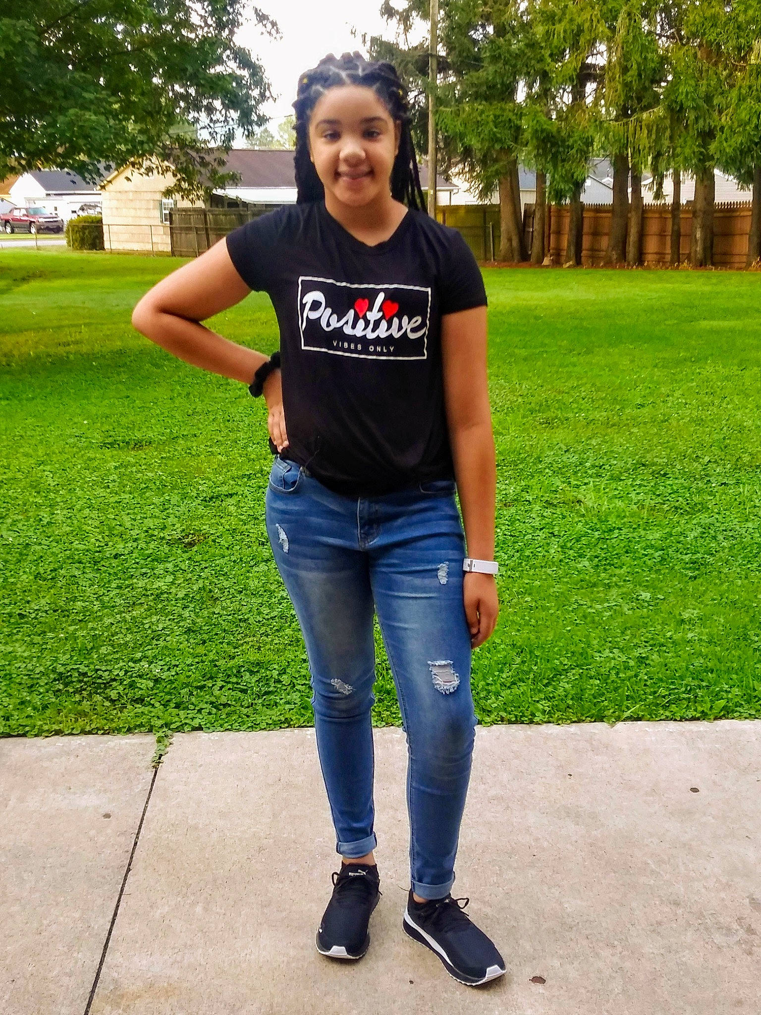 Kalia joined the competition — help win amazing prizes! black_hair, clothing, cool, denim, electric_blue, footwear, grass, jeans, joy, lawn, leg, long_hair, outerwear, person, photo_shoot, photography, shoe, street_fashion, t_shirt, textile