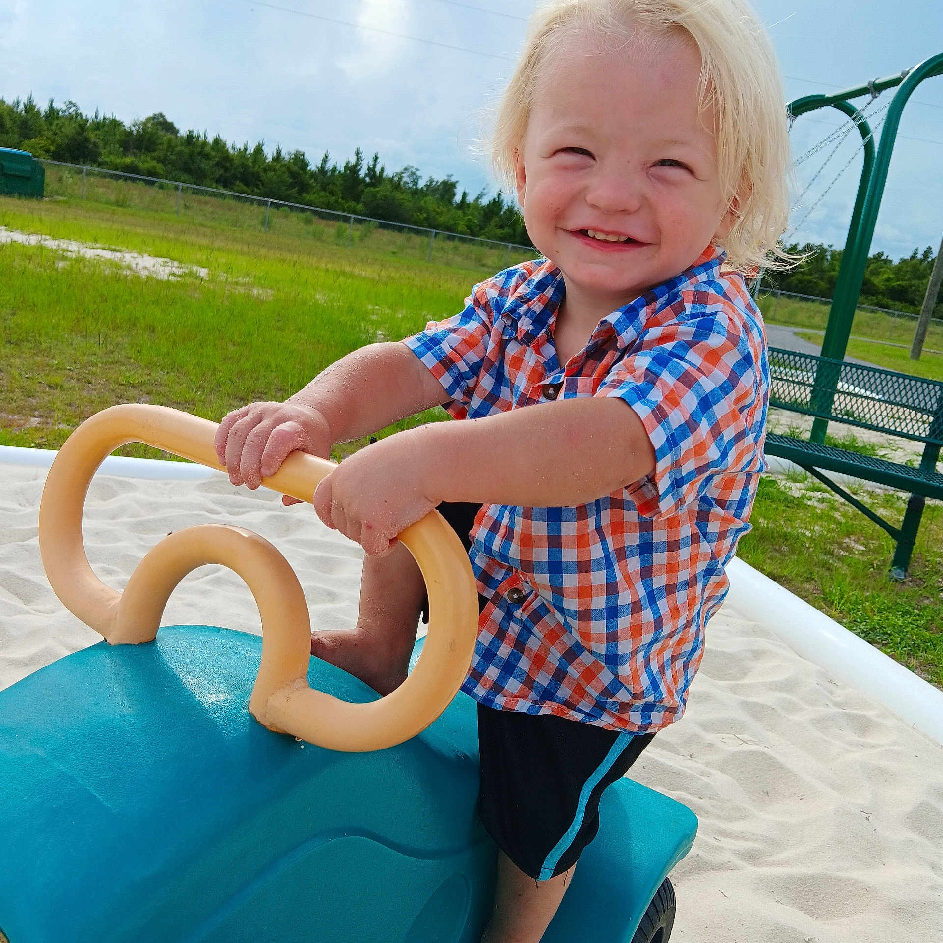Clifton joined the competition — help win amazing prizes! baby, bench, bodypart, face, finger, furniture, grass, head, lawn, nature, outdoorplayarea, outdoors, park, person, photography, plant, playarea, portrait, summer, toy