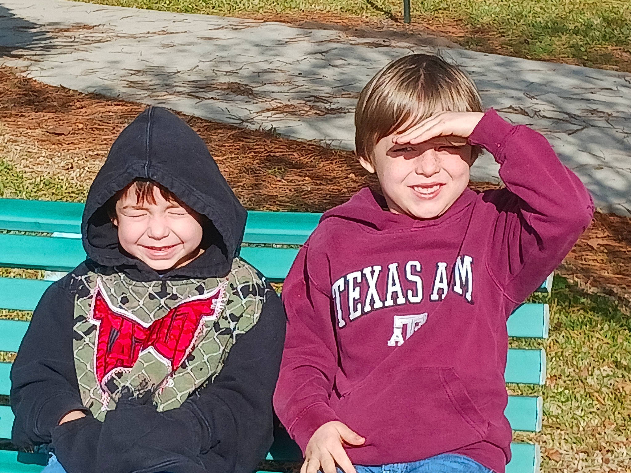 Curtis joined the competition — help win amazing prizes! child, community, cool, facial_expression, friendship, fun, grass, happy, headwear, hood, joy, leisure, people_in_nature, person, photograph, recreation, scarf, sleeve, smile, spring