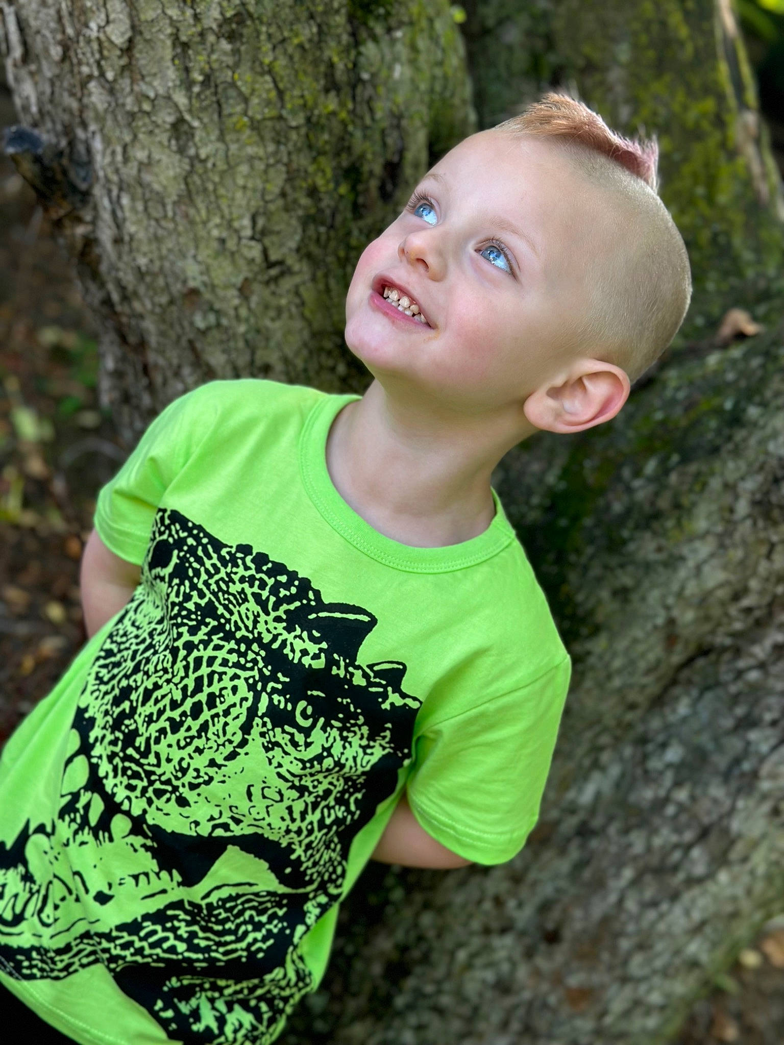 Cain joined the competition — help win amazing prizes! cool, eye, face, flash_photography, forest, grass, hair, happy, head, human_body, joy, leaf, people_in_nature, person, plant, sleeve, smile, t_shirt, tree, trunk