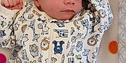Avalon joined the competition — help win amazing prizes! animal_print, baby, blanket, child, colorful, cozy, cute, face, hand, indoors, infant, newborn, onesie, peaceful, polka_dot, portrait, resting, sleeping, soft, zipped