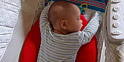 Avalon joined the competition — help win amazing prizes! baby, sleeping, bassinet, blanket, cushion, striped_cloth, infant, sleep, cozy, child, toddler, rest, soft, comfort, indoors, person, bed, head, clothing, peaceful