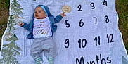 Ryker is registered to the contest to win money with this photo: baby, clothing, cute, fox_illustration, grass, hoodie, infant, lying_down, milestone, milestone_blanket, nature, numbers, one_month, outdoor, pants, portrait, socks, trees, wooden_marker, young_child