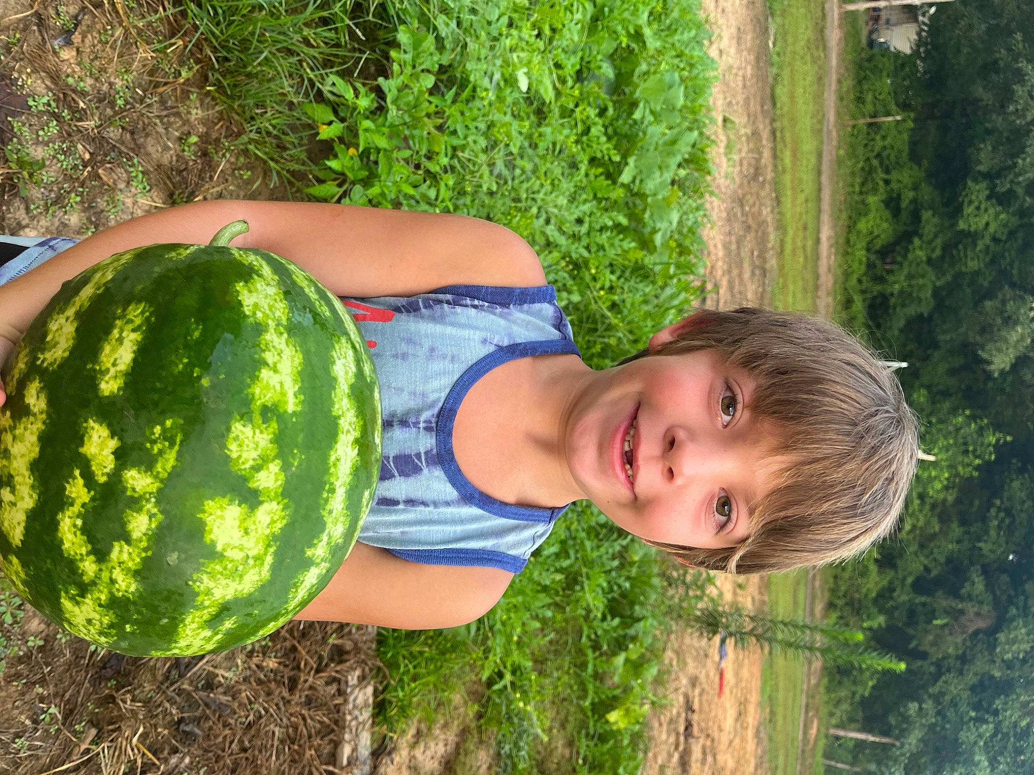 Lynnox is registered to the contest to win money with this photo: botany, citrullus, food, fruit, fun, grass, green, happy, joy, leisure, local_food, melon, natural_foods, people_in_nature, person, plant, produce, seedless_fruit, smile, squash