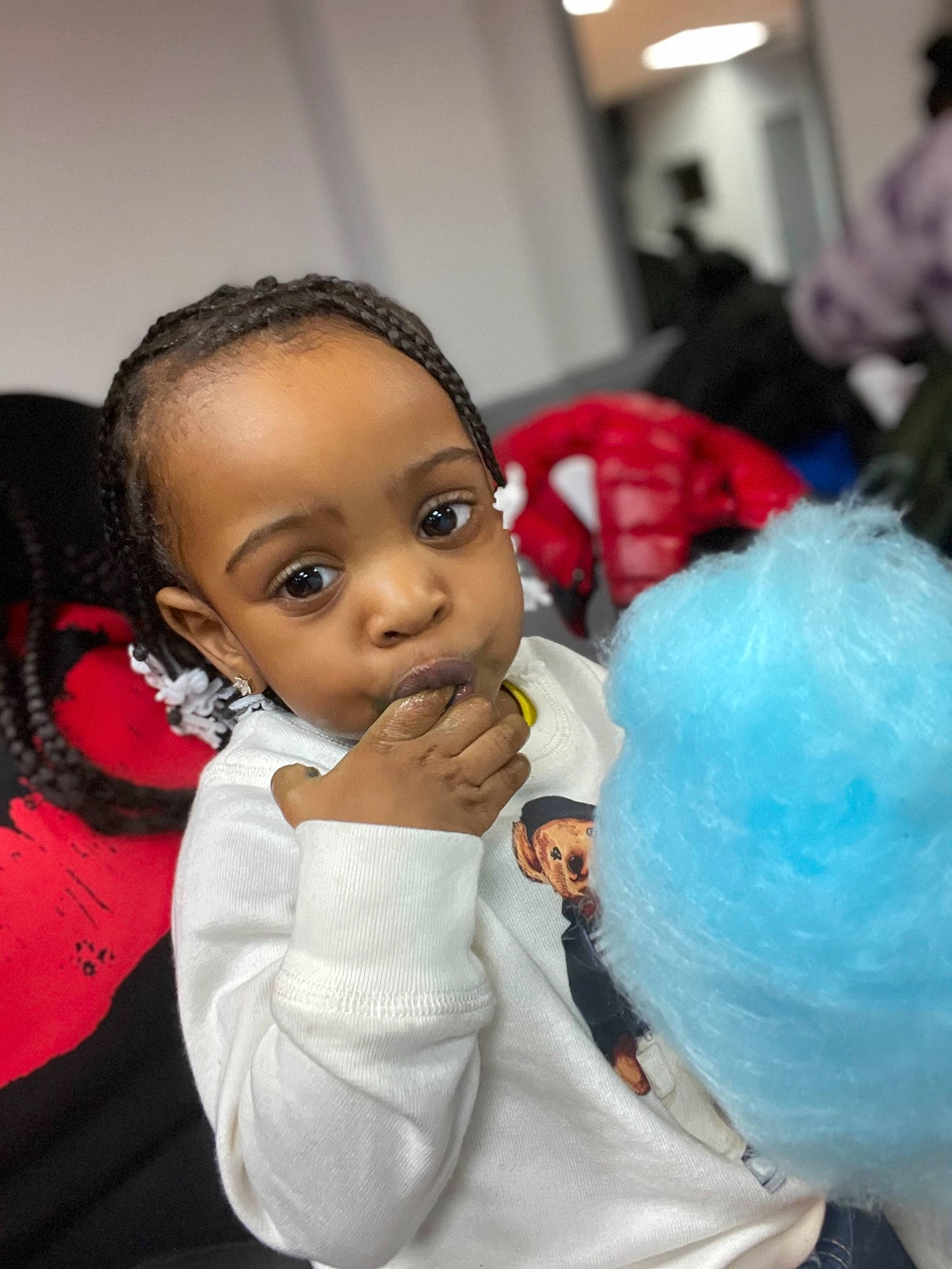 Lashawn joined the competition — help win amazing prizes! balloon, child, costume, dessert, event, eyelash, fashion_design, fun, fur, gesture, happy, nose, party_supply, person, pink, play, plush, room, stuffed_toy, toddler