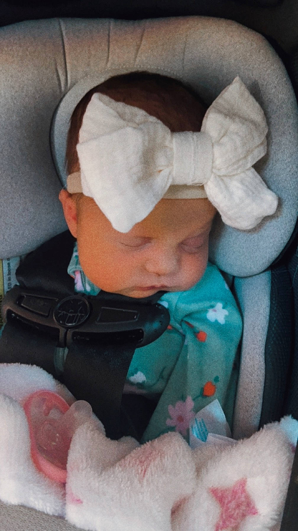 Aubriella joined the competition — help win amazing prizes! baby, baby_carriage, baby_in_car_seat, baby_products, baby_sleeping, baby_toddler_clothing, cap, car_seat, chair, cheek, child, comfort, human_body, linens, mouth, outerwear, person, product, sitting, skin