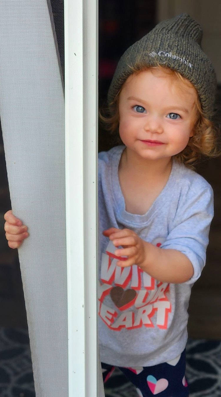 Aspen is registered to the contest to win money with this photo: baby_toddler_clothing, beauty, cap, cool, door, facial_expression, finger, flash_photography, gesture, hairstyle, happy, joint, joy, lip, person, shoulder, skin, sleeve, standing, t_shirt