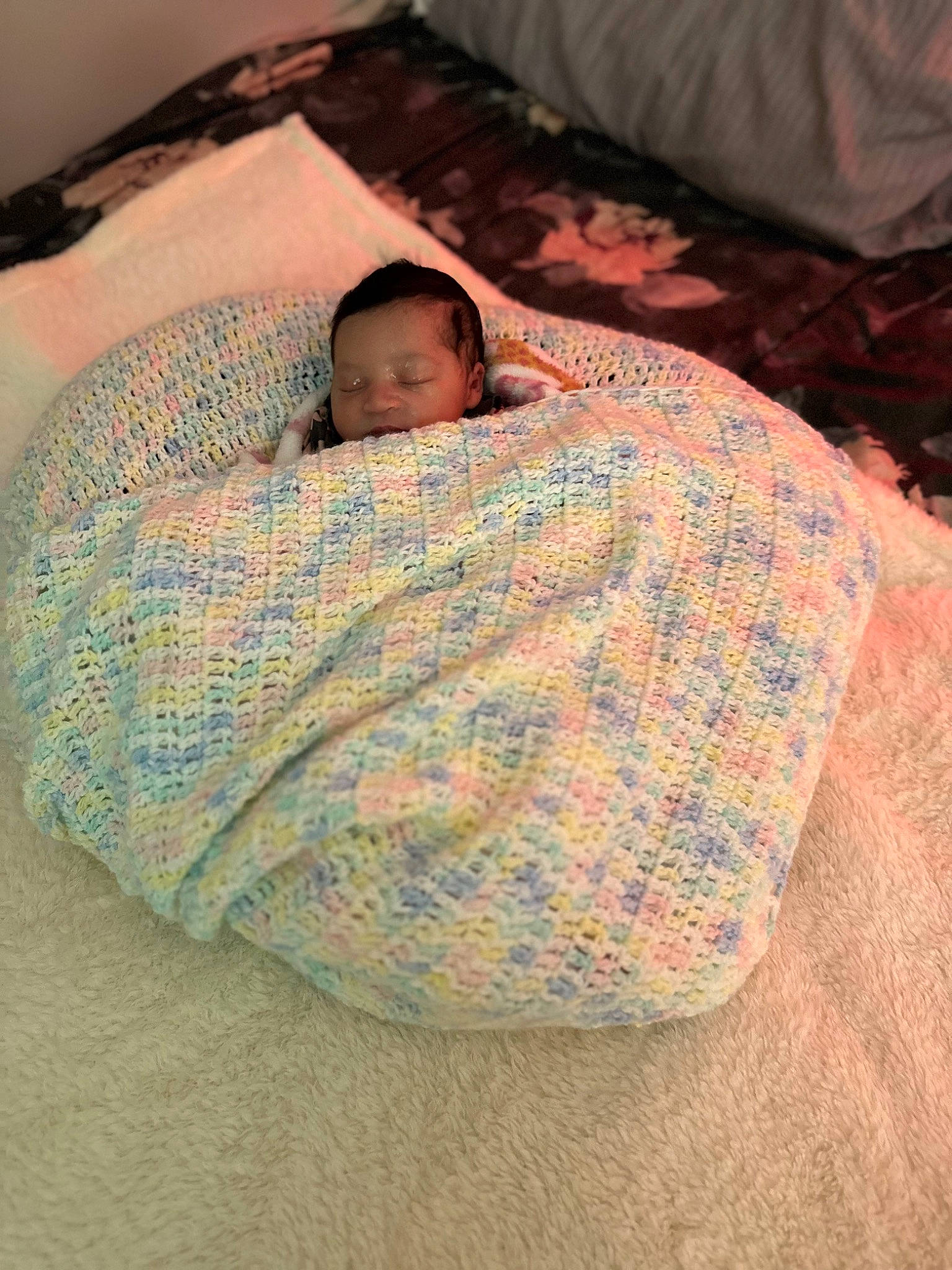 Ryleigh Londyn is registered to the contest to win money with this photo: baby, bed_sheet, bedding, bedtime, blanket, child, comfort, flesh, linens, nap, pattern, person, room, sleep, toddler, wood