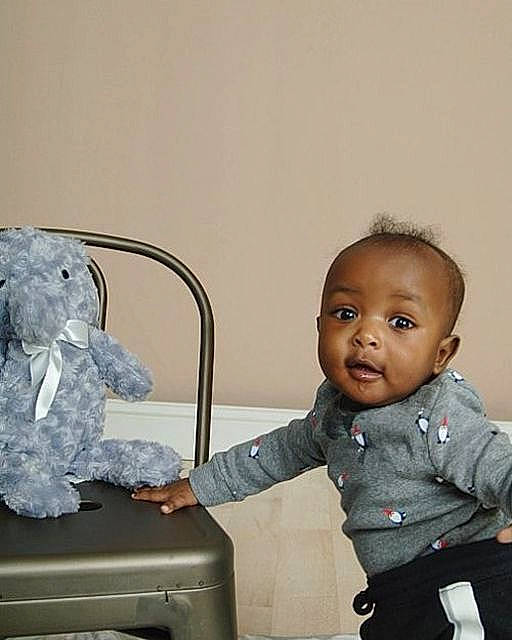 Jayvion joined the competition — help win amazing prizes! baby, cheek, child, ear, furniture, person, room, sitting, smile, standing, toddler