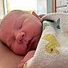 Sutton is registered to the contest to win money with this photo: newborn, baby, sleeping, blanket, bird_pattern, closeup, face, infant, soft_light, cozy, skin, peaceful, child, indoors, rest, portrait, cute, newborn_baby, wrapped, toddler