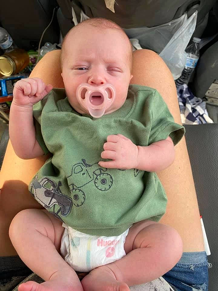 Briar joined the competition — help win amazing prizes! baby, baby_products, baby_toddler_clothing, chair, cheek, chest, child, comfort, grass, happy, head, mouth, pattern, person, sitting, skin, sleeve, smile, thigh, thumb