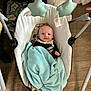Brian joined the competition — help win amazing prizes! baby, blanket, baby_swing, toy, star_shaped_toy, floor, wood_floor, indoor, child, infant, clothing, smiling, face, person, furniture, comfort, happy, head, seat