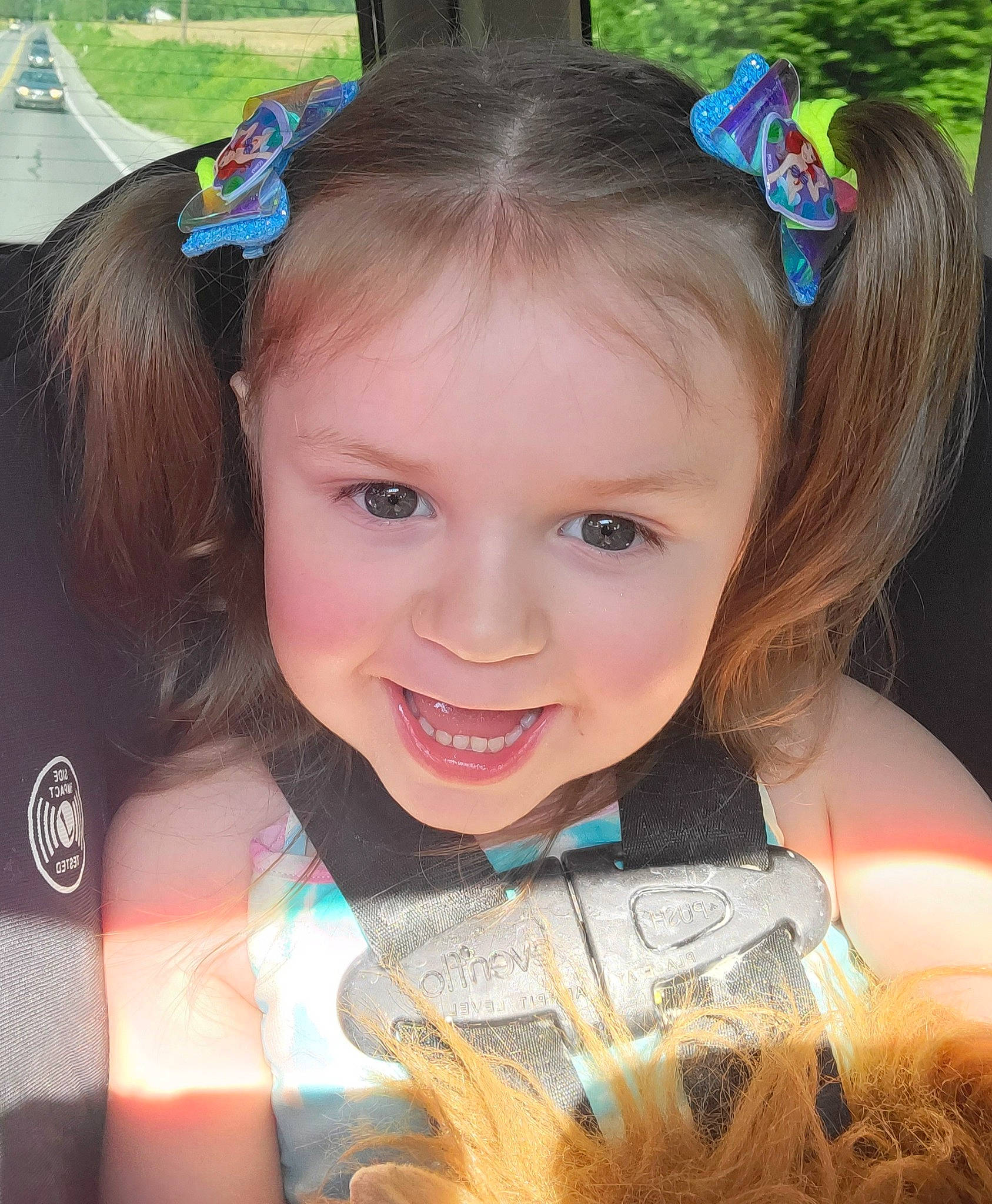 Kenna joined the competition — help win amazing prizes! child, cool, facial_expression, fashion, fun, grass, hair, hairstyle, happy, head, headgear, iris, jewellery, joy, long_hair, necklace, organ, people, person, plant