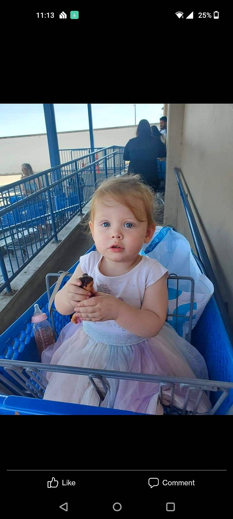 Hope is registered to the contest to win money with this photo: baby, baby_products, baby_toddler_clothing, chair, child, electric_blue, fence, fun, happy, leisure, naval_architecture, person, recreation, room, sitting, sky, toddler, travel, vacation