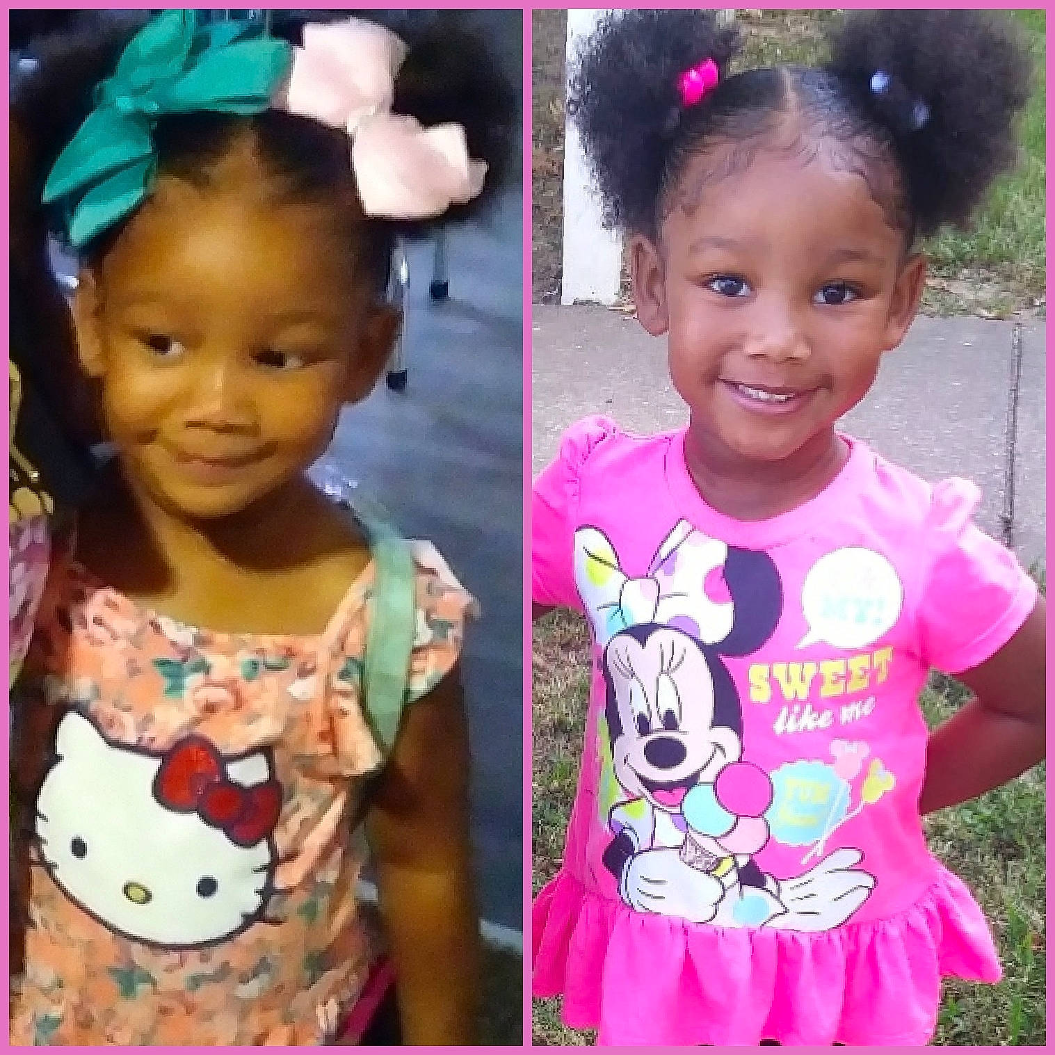 Destinee is registered to the contest to win money with this photo: baby_toddler_clothing, cheek, child, dress, ear, face, hair, hair_accessory, hairstyle, happy, head, joy, person, pink, sleeve, smile, toddler