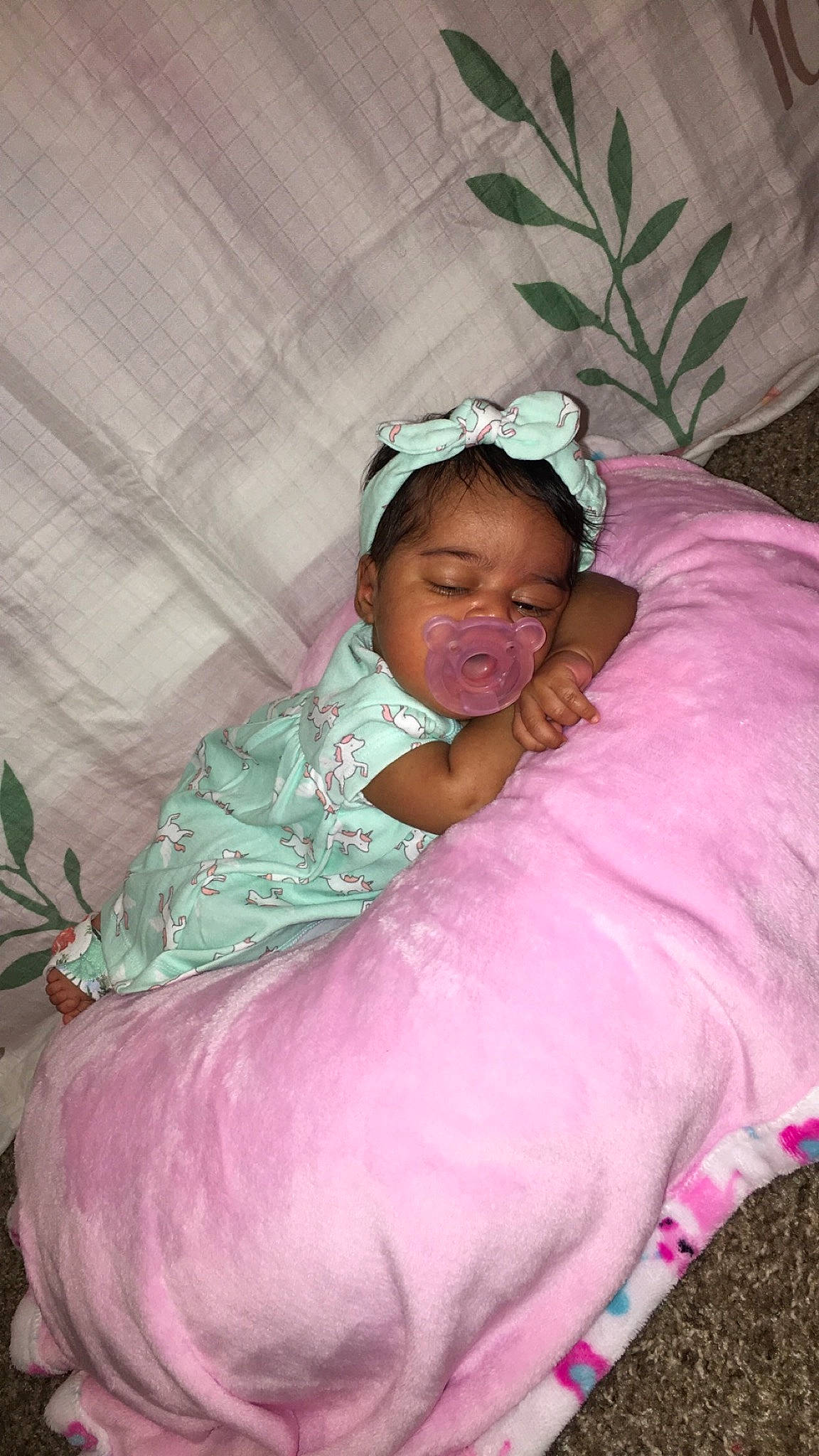 Ka'Lilah is registered to the contest to win money with this photo: baby, child, costume, hair_accessory, headgear, person, pink, smile, toddler