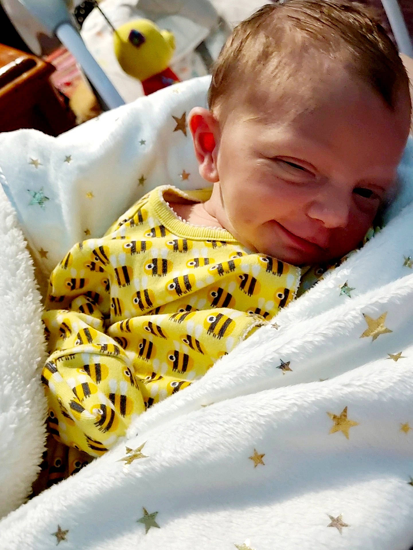 Jamie joined the competition — help win amazing prizes! baby, baby_toddler_clothing, beauty, bed_sheet, bedding, bedtime, child, comfort, fun, grass, happy, linens, pattern, people_in_nature, person, room, skin, sleep, textile, toddler