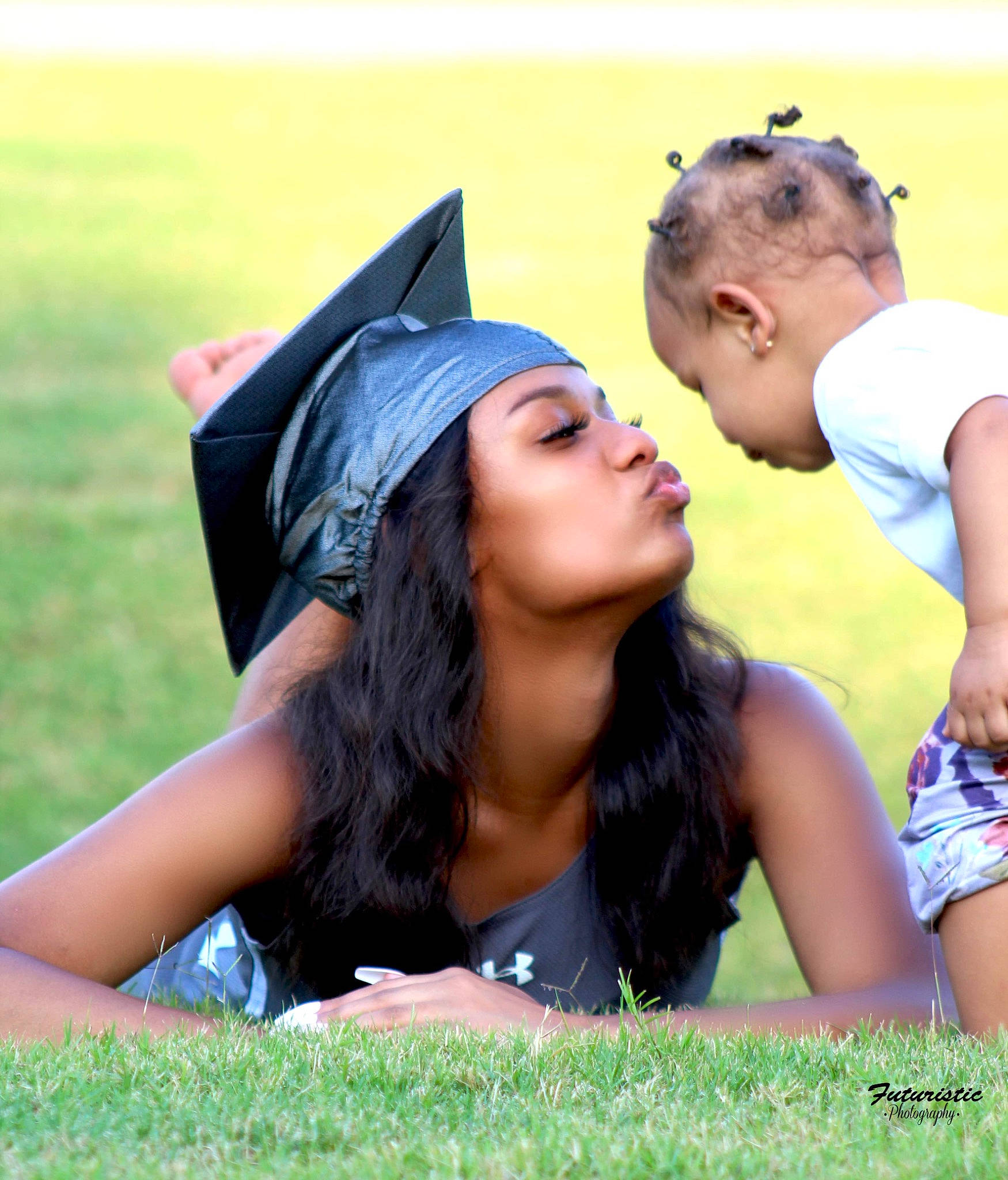 Aleigha is registered to the contest to win money with this photo: fun, gesture, grass, happy, headgear, interaction, leisure, meadow, person, photography, smile