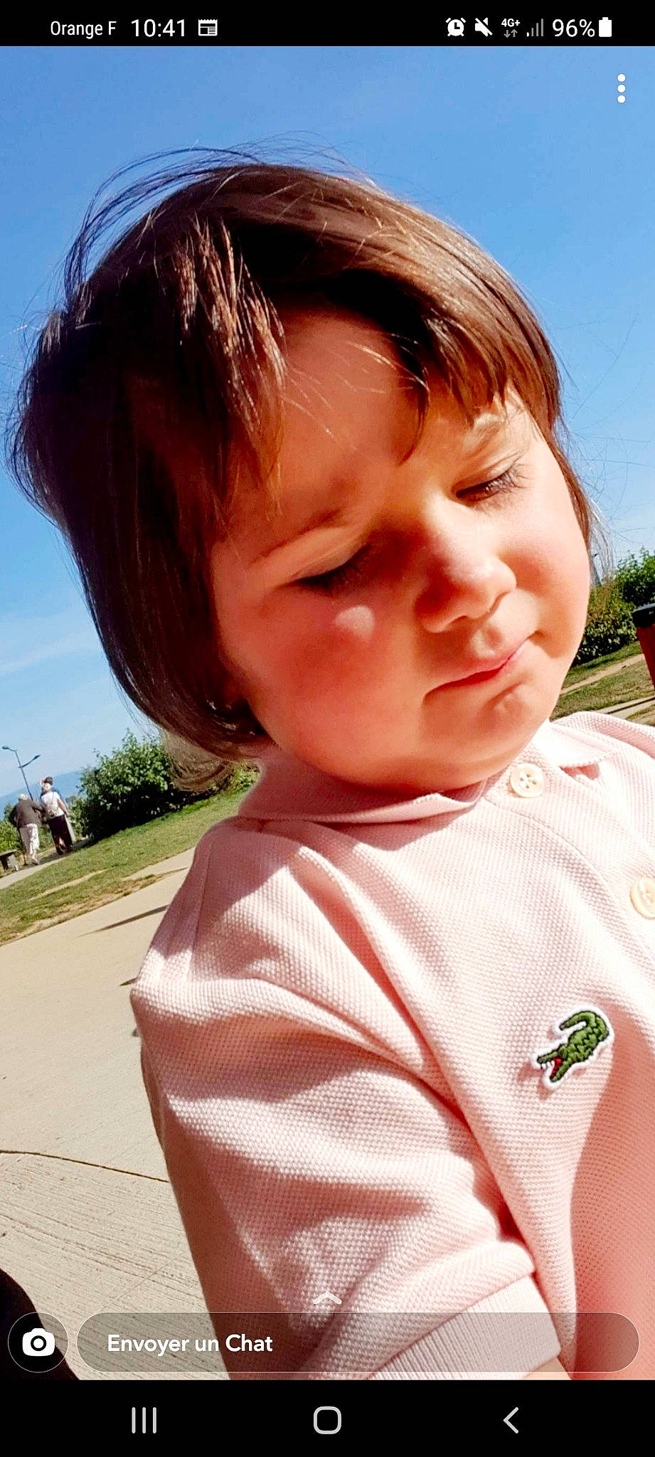 Malony participe au concours pour gagner de l'argent avec cette photo : cheek, chin, cool, ear, eyebrow, eyelash, forehead, gesture, happy, jaw, lip, mouth, neck, nose, person, plant, skin, sky, sleeve, toddler