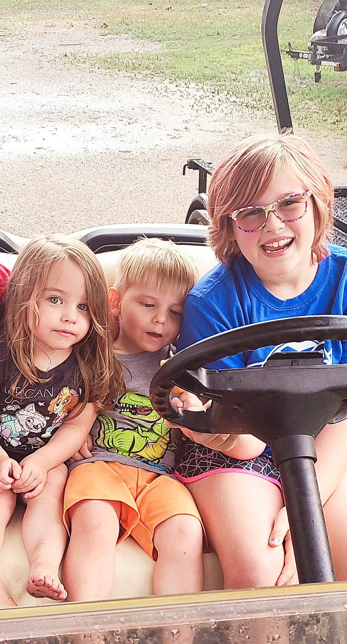 Danyelle is registered to the contest to win money with this photo: baby_toddler_clothing, face, fun, glasses, goggles, hairstyle, happy, joy, lap, leg, leisure, person, photograph, product, public_space, skin, smile, summer, sunglasses, thigh