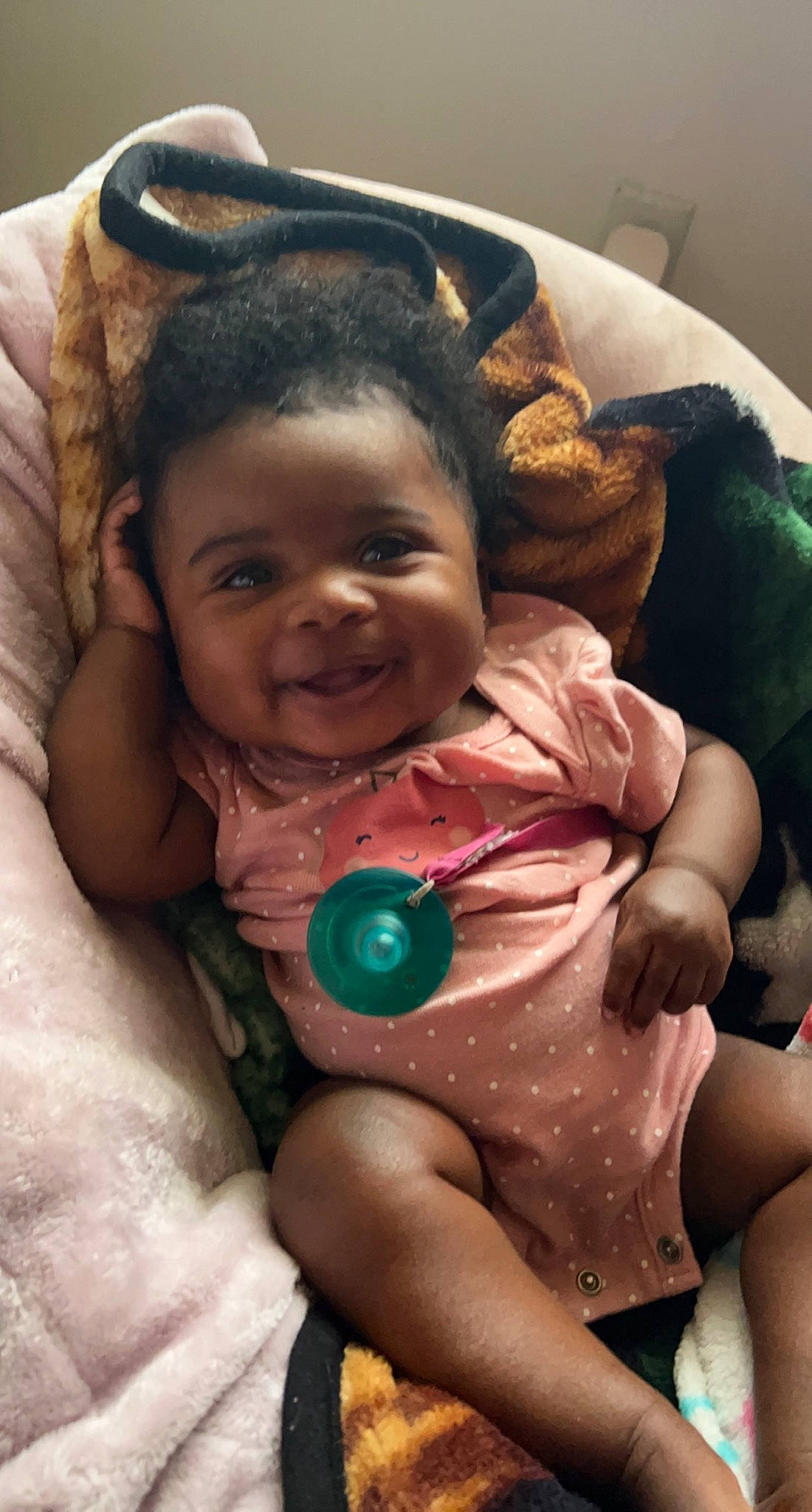 Ariella joined the competition — help win amazing prizes! baby, cheek, chin, comfort, cool, eye, finger, gesture, hairstyle, happy, head, interaction, iris, joy, lip, mouth, nose, person, pink, skin