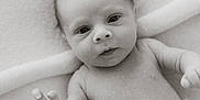 Harri joined the competition — help win amazing prizes! baby, newborn, infant, black_and_white, portrait, closeup, soft_texture, knitted_cloth, curious_eyes, tiny_fingers, blanket, skin, lying_down, cute, peaceful, child, monochrome, small_hands, face, expression