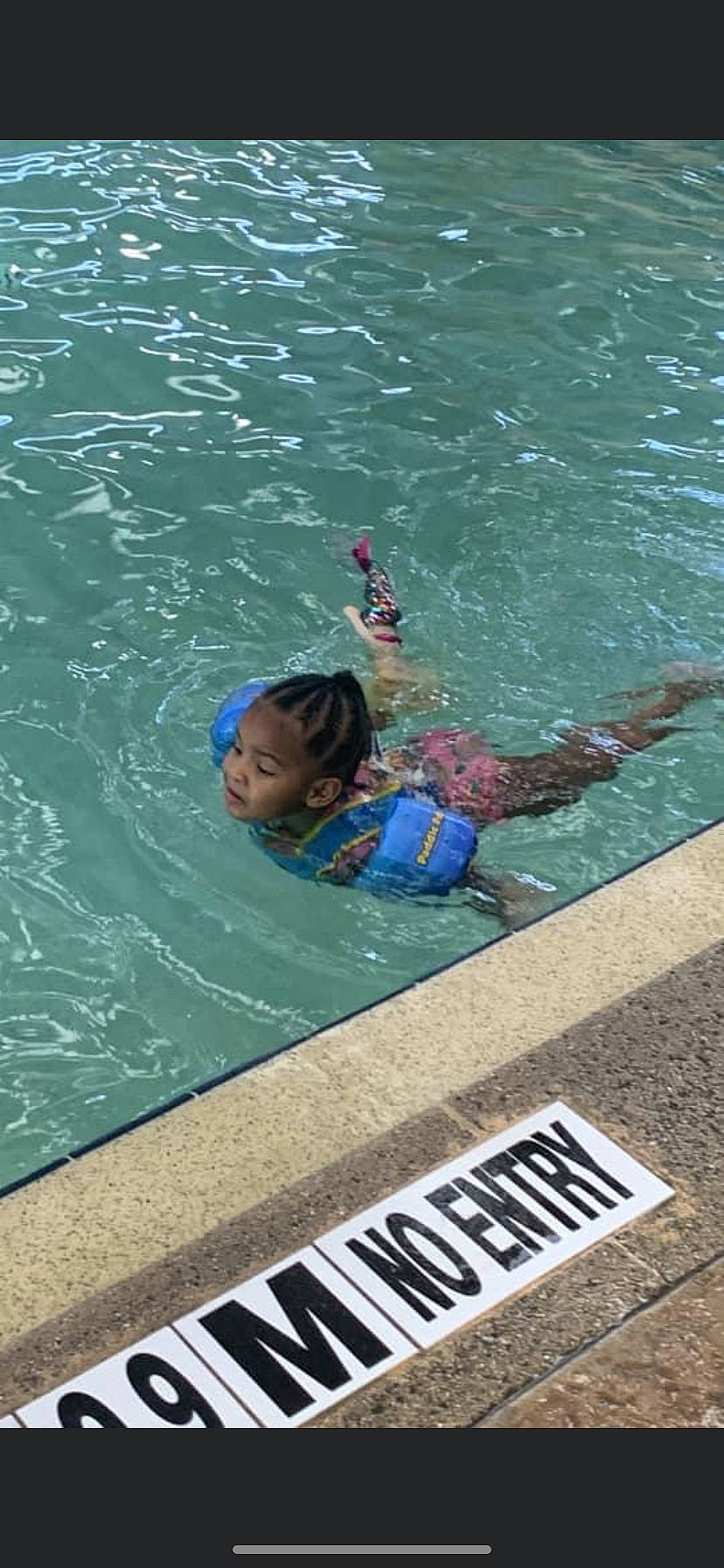 Anyla is registered to the contest to win money with this photo: asphalt, azure, child, diving_equipment, fun, headgear, individual_sports, lake, leisure, lifejacket, ocean, person, personal_protective_equipment, recreation, sports, swimming_pool, toddler, vacation, water, water_sport