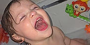 Stella joined the competition — help win amazing prizes! baby, bath, bathtub, bubbles, child, cute, fun, happy, indoors, joy, kid, laughing, play, playful, skin, smile, toy, toddler, water, wet