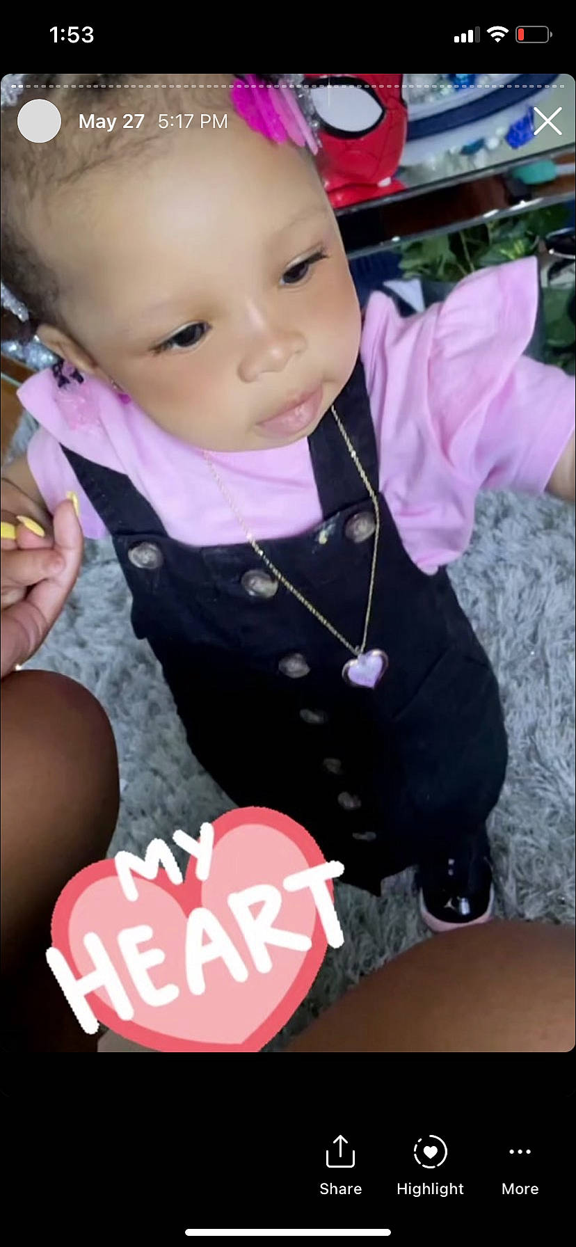 Londynn is registered to the contest to win money with this photo: baby, baby_toddler_clothing, beauty, cheek, child, cool, eyelash, facial_expression, hand, lip, organ, people, person, photograph, pink, skin, sleeve, snapshot, t_shirt, toddler