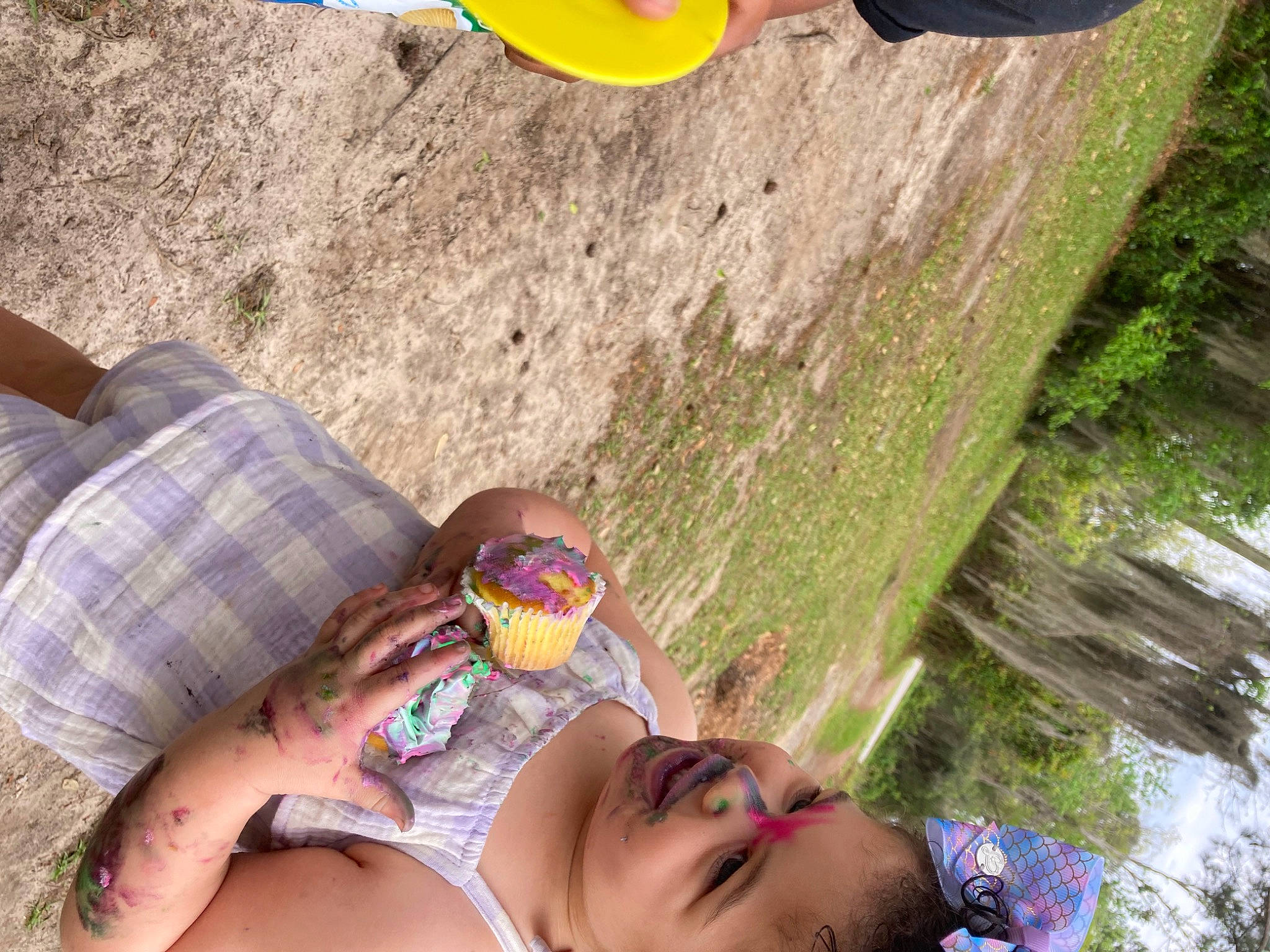 Brooklynn joined the competition — help win amazing prizes! eyewear, finger, fun, grass, green, hand, happy, human_leg, leisure, light, nail, people_in_nature, person, photograph, plant, recreation, smile, summer, sunglasses, thigh