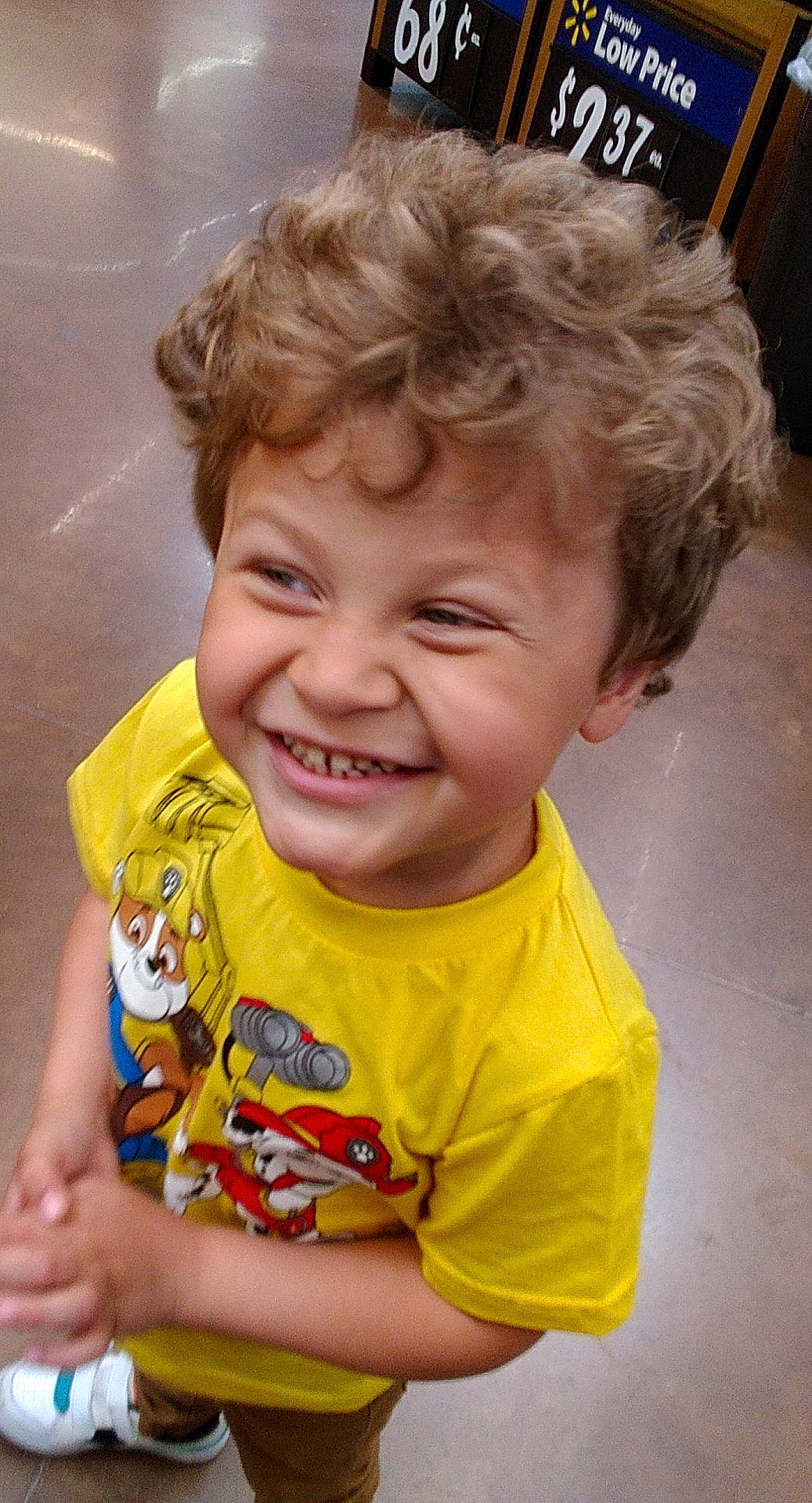 Jordan is registered to the contest to win money with this photo: baby_toddler_clothing, cheek, chin, eyebrow, facial_expression, fun, gesture, hair, happy, human_body, iris, joy, mouth, nose, organ, person, skin, sleeve, smile, summer