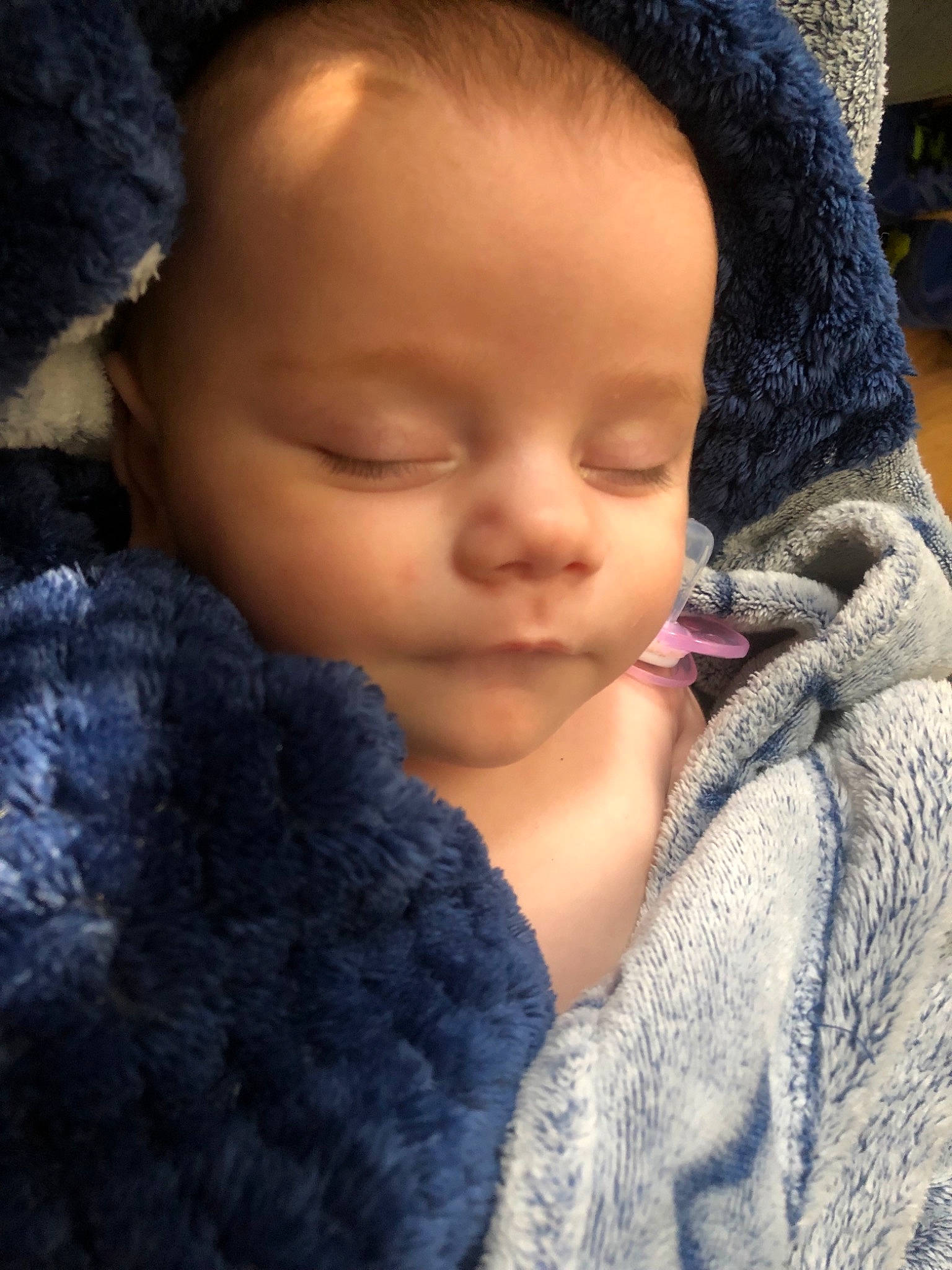 Layla-mae is registered to the contest to win money with this photo: baby, beauty, black_hair, cheek, child, ear, eye, eyebrow, face, forehead, fur, fur_clothing, head, knitting, lip, nose, person, skin, textile, toddler