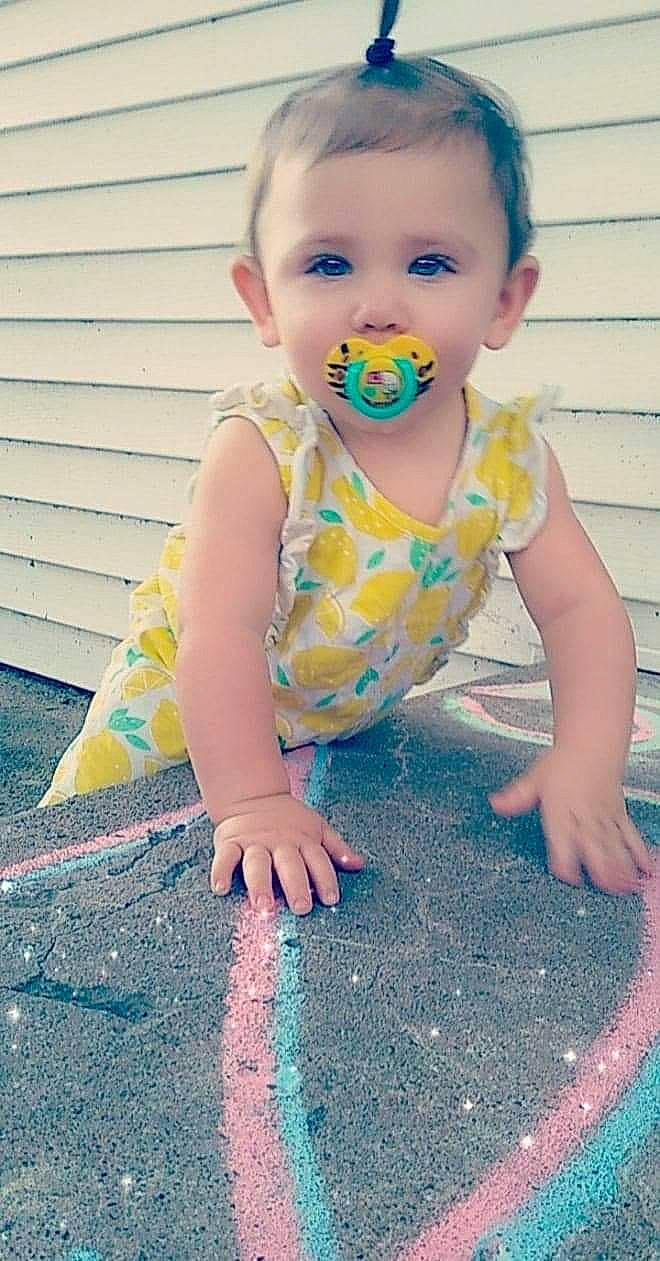 Stormy Love joined the competition — help win amazing prizes! baby, baby_toddler_clothing, child, fun, pattern, person, play, smile, toddler, yellow