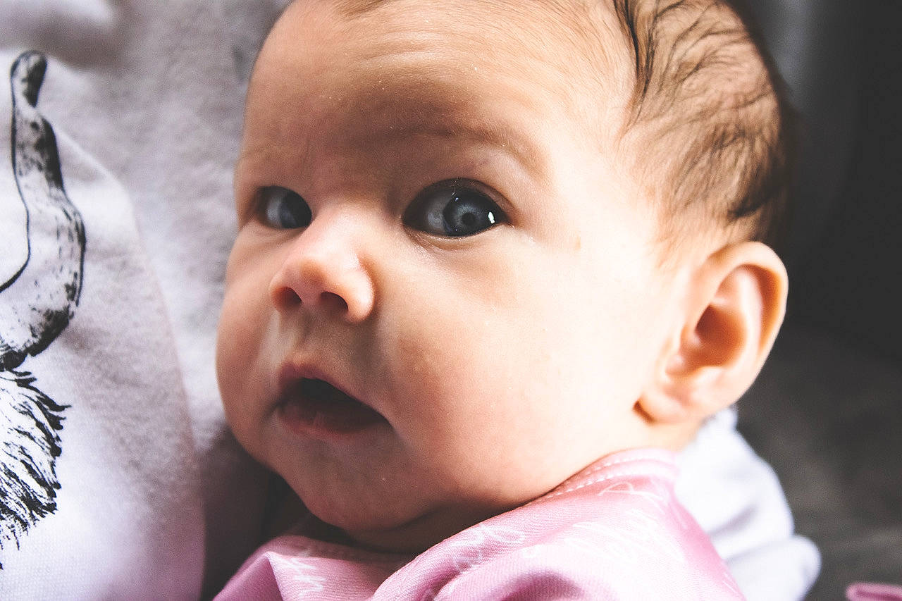 Adelyn is registered to the contest to win money with this photo: baby, baby_toddler_clothing, cheek, child, close_up, ear, eyebrow, eyelash, facial_expression, flash_photography, fun, happy, iris, lip, mouth, nose, person, portrait_photography, skin, smile