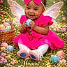Dream is registered to the contest to win money with this photo: baby, basket, celebration, child, cute, easter, easter_eggs, fairy_wings, festive, flowers, grass, happy, holiday, infant, outdoor, pink_bow, pink_dress, portrait, smiling, spring