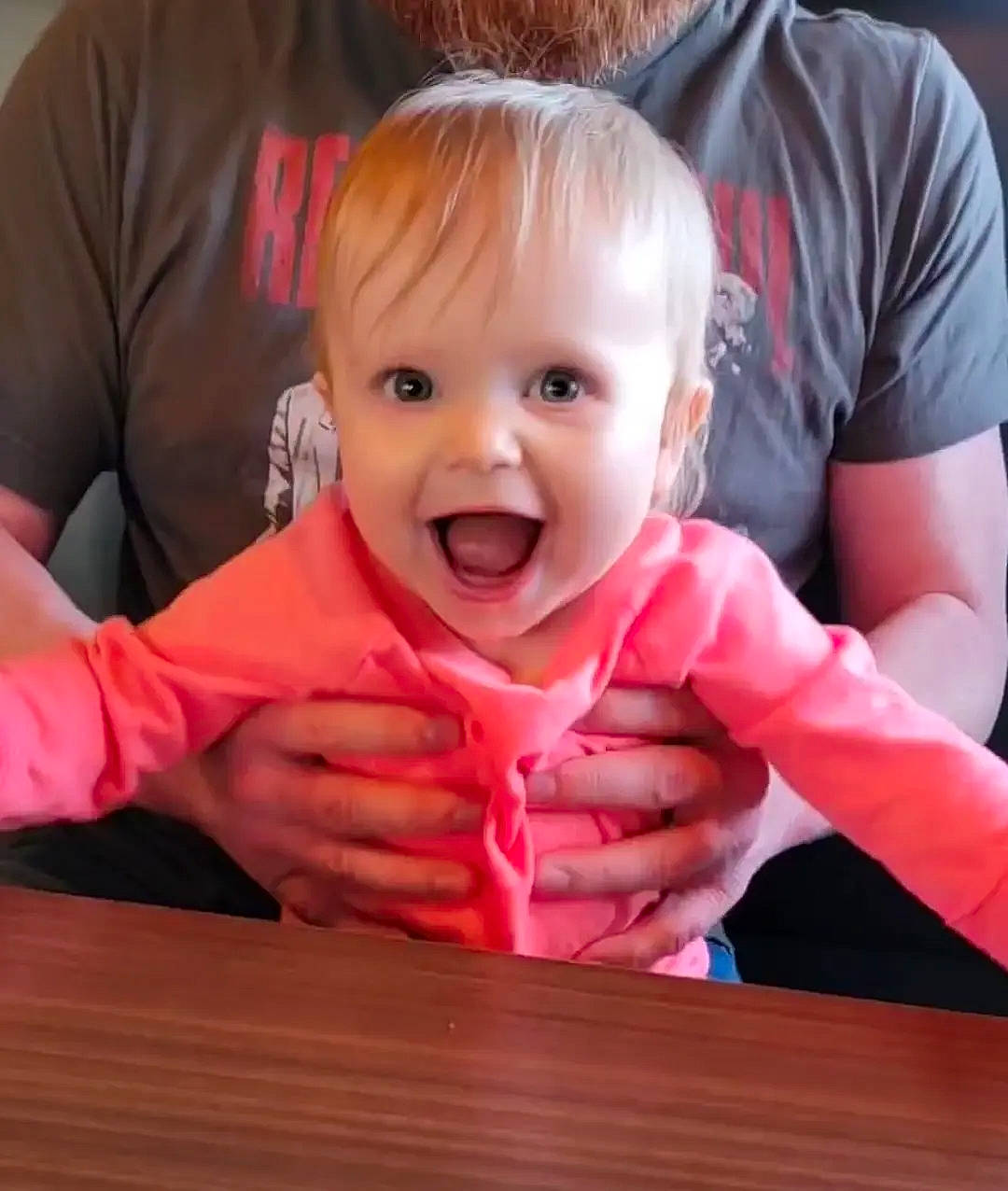 Enya joined the competition — help win amazing prizes! arm, baby_toddler_clothing, cheek, chin, ear, eye, gesture, hand, happy, head, iris, lip, mouth, nose, person, pink, product, skin, sleeve, smile