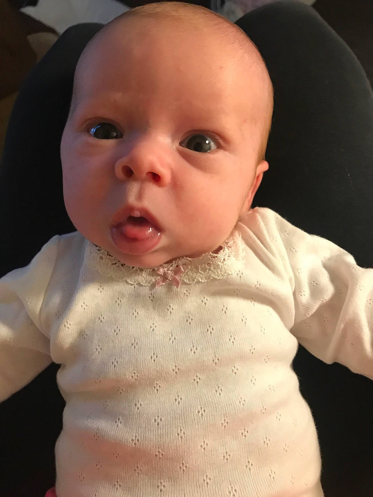 Haylin is registered to the contest to win money with this photo: baby, cheek, child, chin, ear, eye, face, forehead, head, iris, lip, mouth, neck, nose, person, skin, toddler