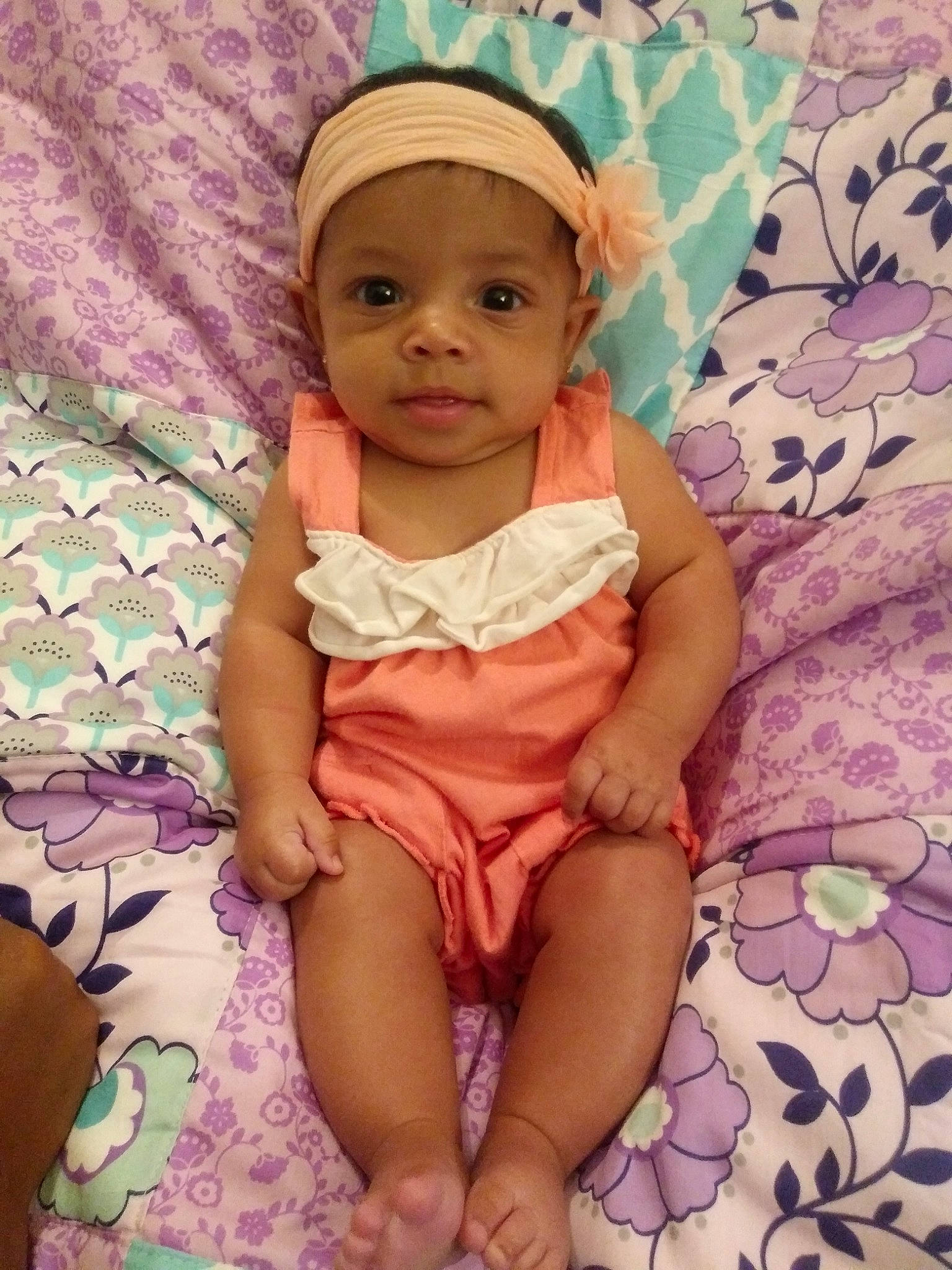 Maddilyn is registered to the contest to win money with this photo: baby, baby_toddler_clothing, cheek, child, headgear, headwear, person, pink, smile, toddler