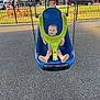 toddler, child, swing, playground, smile, outdoor, park, daylight, fence, people, grass, trees, shoes, clothing, play, fun, happy, baby, seat, chain