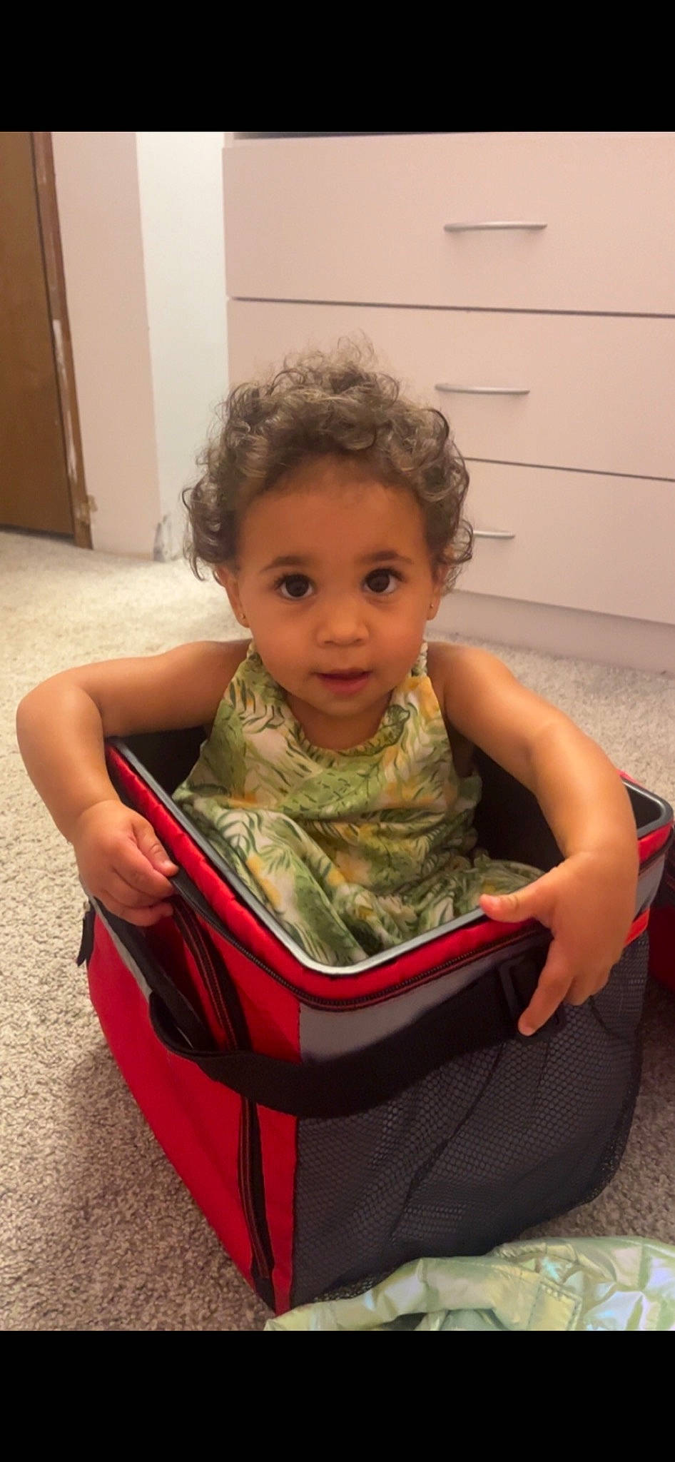 Xyla joined the competition — help win amazing prizes! arm, baby, baby_products, cabinetry, chair, cheek, chest_of_drawers, child, comfort, door, elbow, flooring, fun, happy, light_switch, person, room, sitting, toddler, vacation