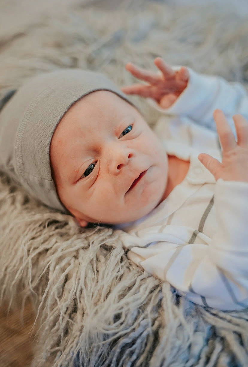 Colten joined the competition — help win amazing prizes! baby, baby_toddler_clothing, cheek, child, comfort, eye, fur, grass, happy, hat, headwear, iris, lip, nose, outerwear, person, portrait_photography, skin, smile, toddler