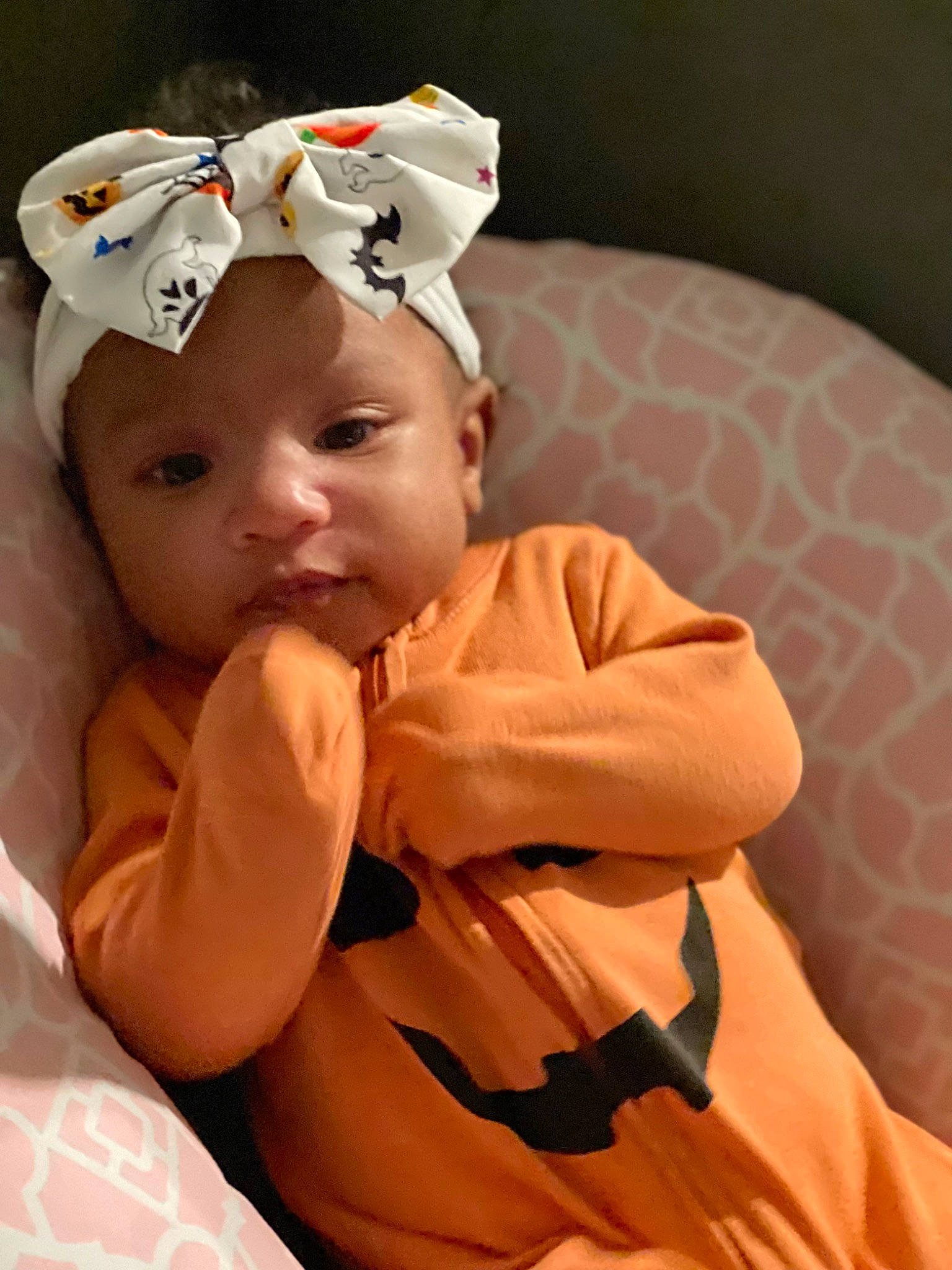 Jaide joined the competition — help win amazing prizes! baby, baby_products, baby_toddler_clothing, cap, cheek, child, comfort, costume_hat, ear, eye, fashion_accessory, hair_accessory, happy, head, headband, headpiece, headwear, human_body, person, sitting