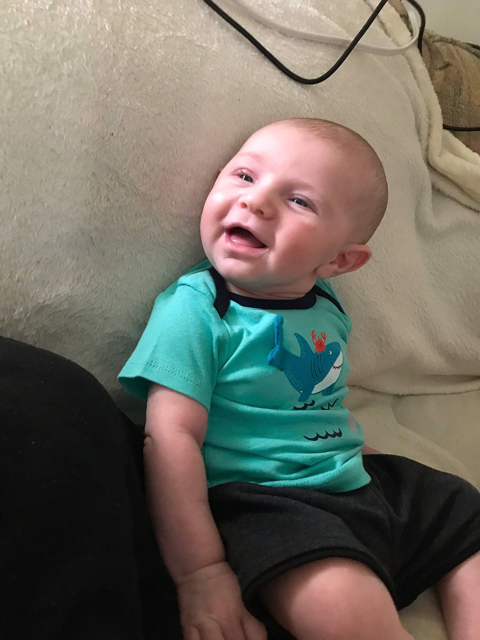 Kamden joined the competition — help win amazing prizes! arm, baby, baby_toddler_clothing, cheek, chin, comfort, eye, finger, flash_photography, human_body, iris, joint, leg, mouth, neck, nose, person, shoulder, skin, sleeve