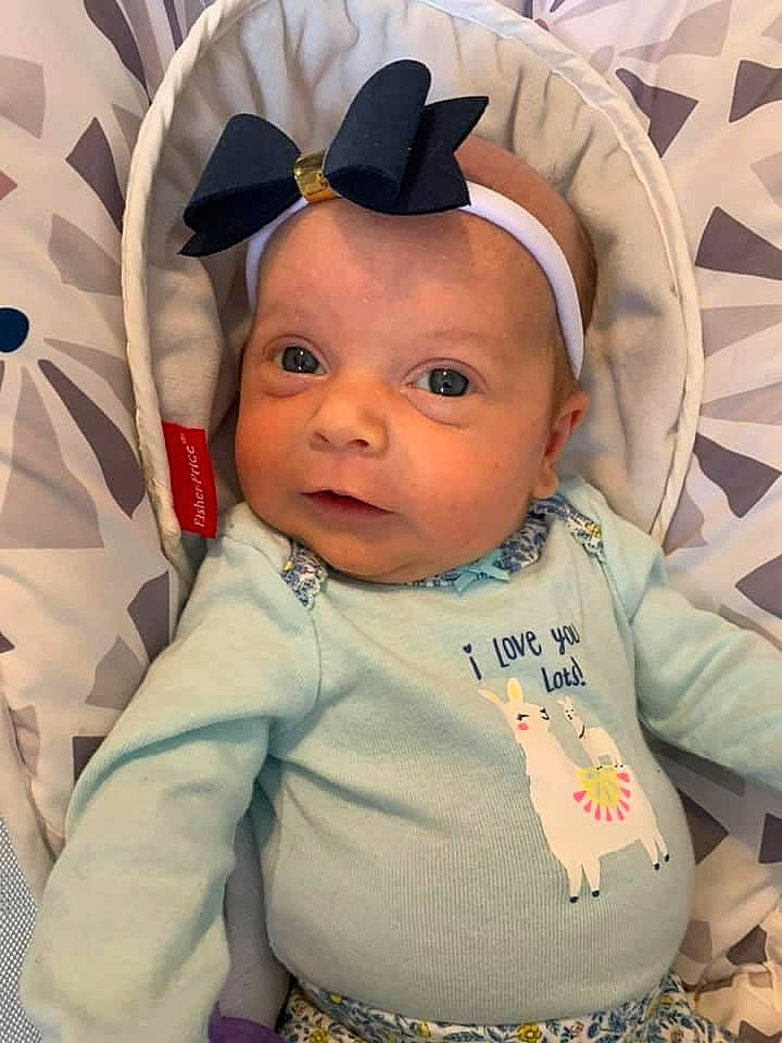 Evelyn joined the competition — help win amazing prizes! baby, baby_toddler_clothing, cap, cheek, child, clothing, comfort, eye, eyebrow, eyelash, happy, iris, nose, outerwear, person, pink, product, skin, sleeve, textile