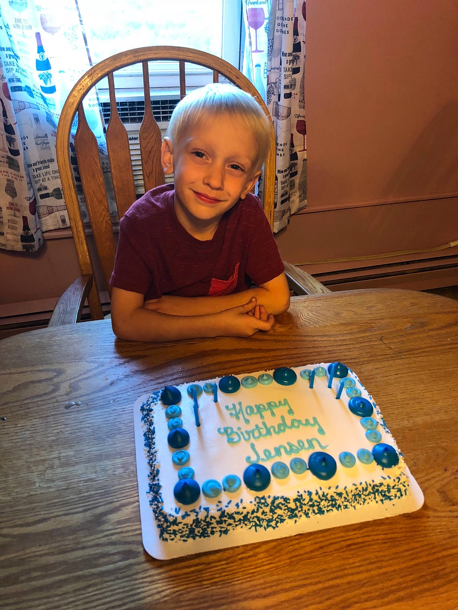 Jensen joined the competition — help win amazing prizes! birthday, birthday_cake, cake, child, food, joy, person, play, toddler