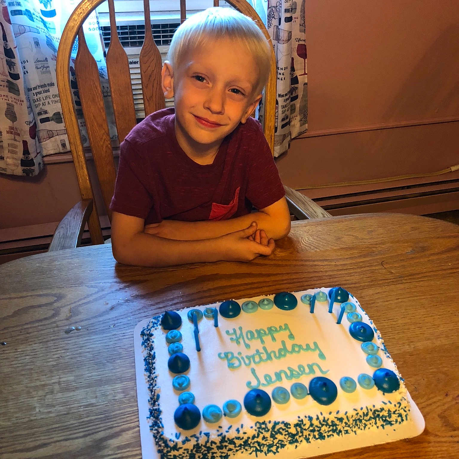 Jensen joined the competition — help win amazing prizes! birthday, birthday_cake, cake, child, food, joy, person, play, toddler