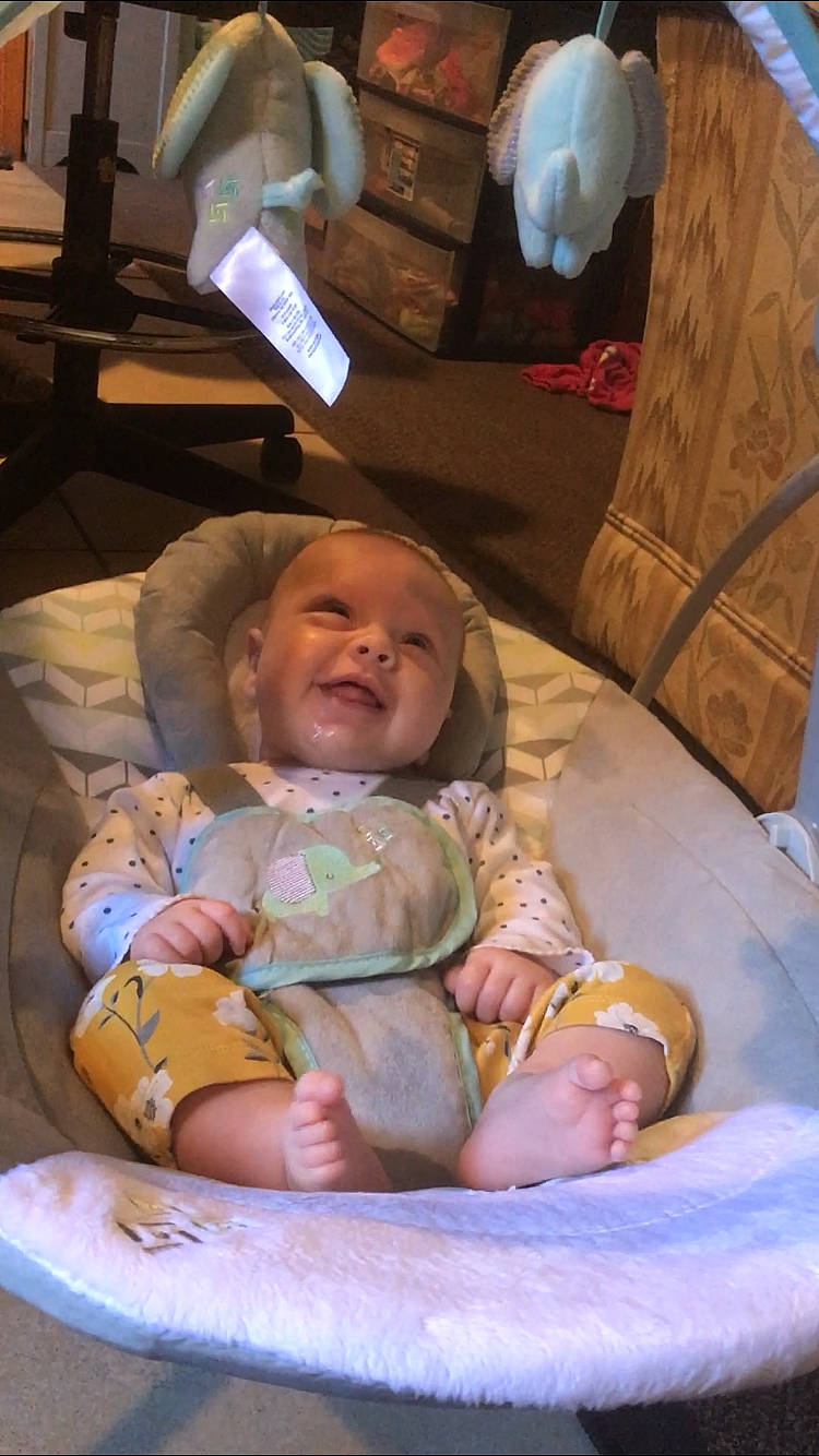 Elyse is registered to the contest to win money with this photo: baby, birth, child, person, toddler