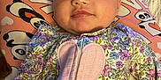 Lynzee joined the competition — help win amazing prizes! baby, sleeping, floral_outfit, heart, blanket, panda, love_text, infant, cute, peaceful, child, resting, colorful, patterned_clothing, indoor, soft_texture, young_child, adorable, comfort, portrait