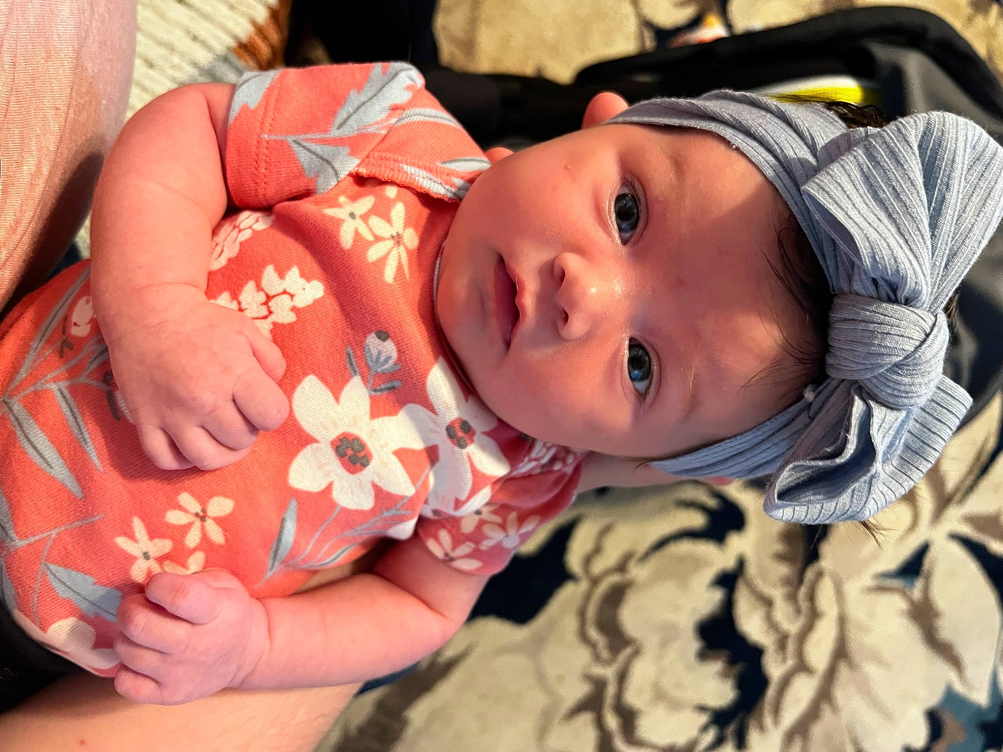 Addilyn is registered to the contest to win money with this photo: baby, baby_toddler_clothing, cheek, child, comfort, dress, eye, eyelash, facial_expression, happy, hat, human, human_body, iris, lip, mouth, nail, nose, person, skin